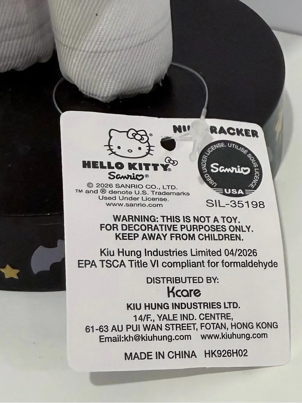 Hello Kitty White & Black Mummy Figurine by Hello Kitty